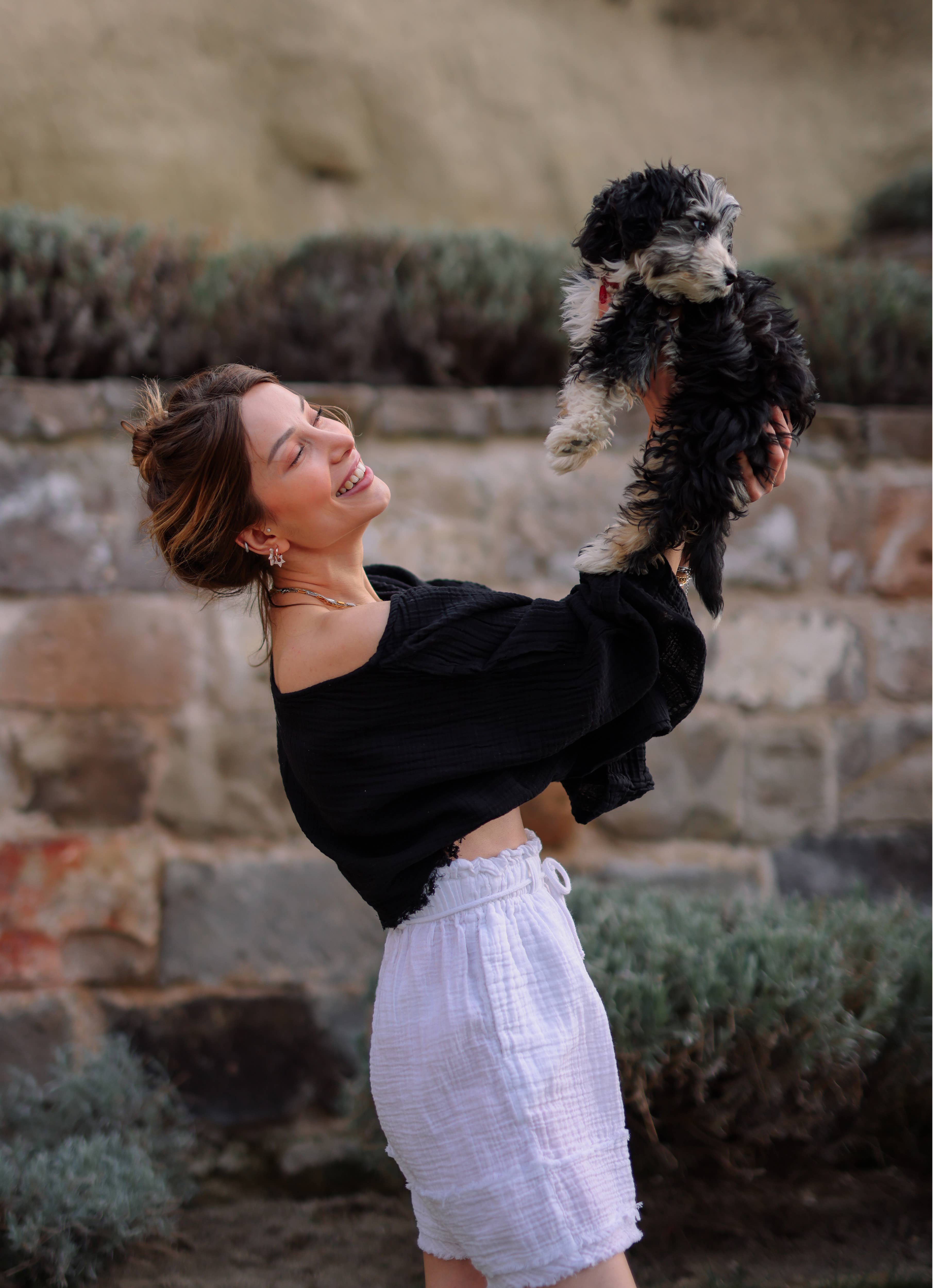 Moa - Wholesale Blouse - Women's - Black Off Shoulder Crop Top Blouse4