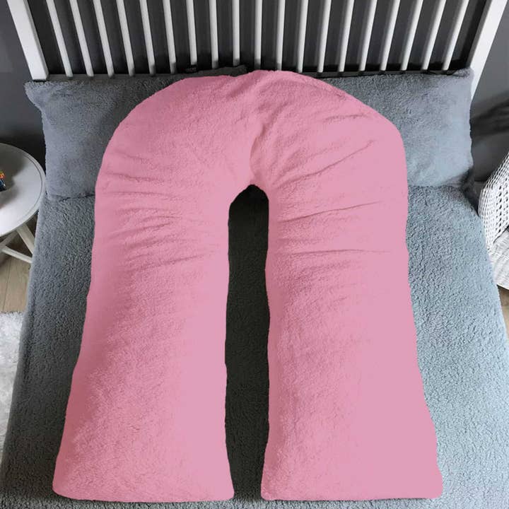 Beach Stone - Wholesale Bedding Pillowcase/Sham - U Shaped 9FT Teddy Fleece Full Body Pillowcase