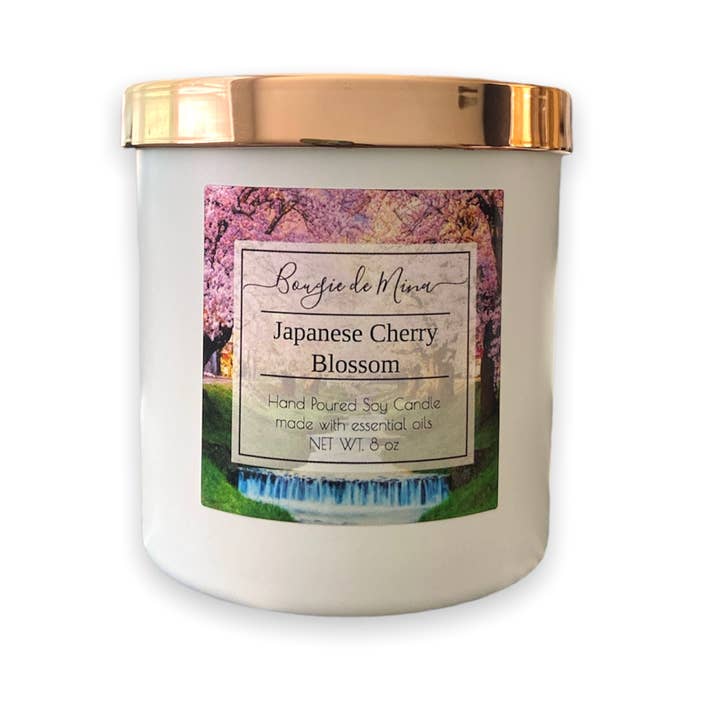 Japanese Cherry Blossom 8 oz for wholesale by Bougie de Mina