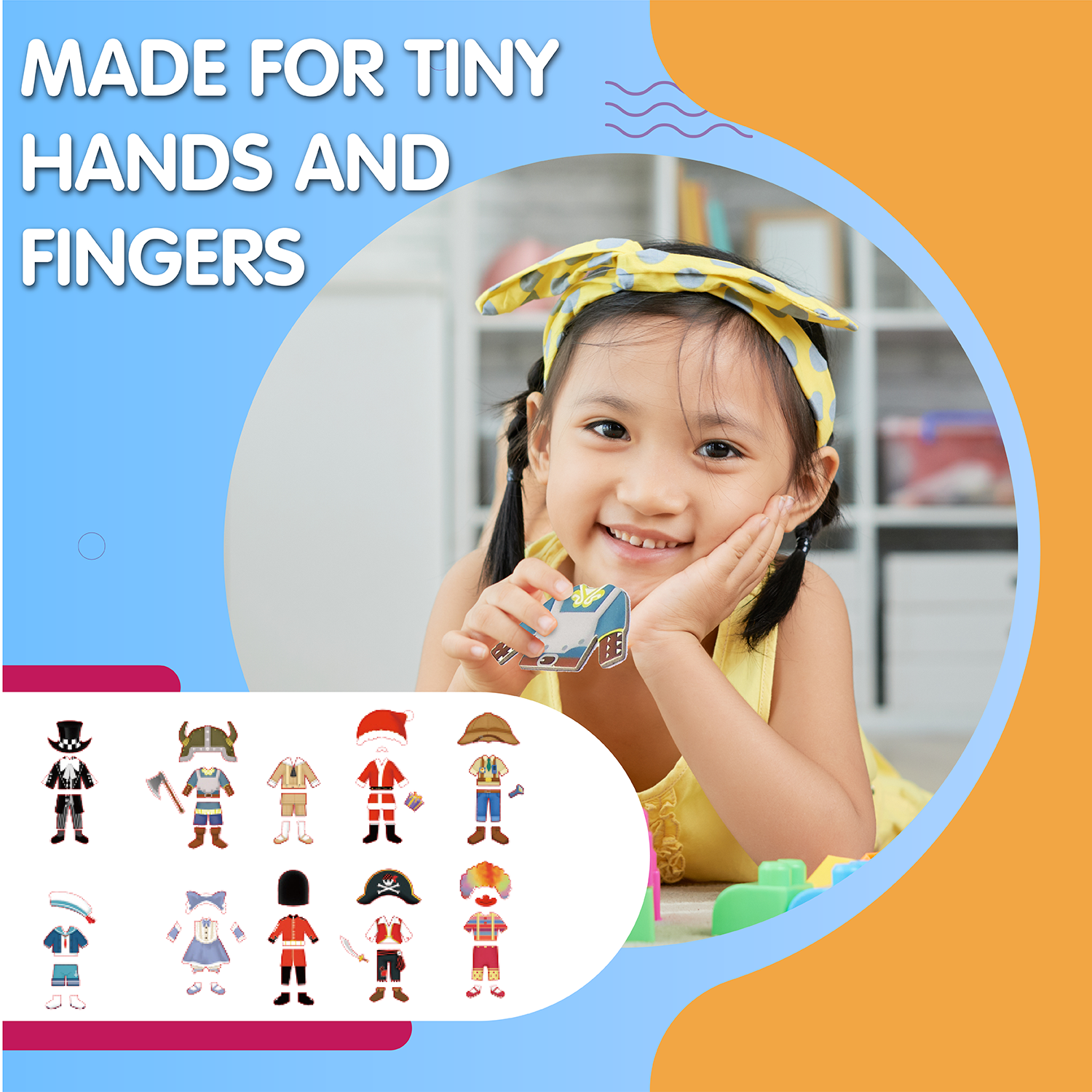 Leo & Friends - Wholesale Puzzle - Kids - Leo & Friends Magnetic Dressing Kit, 66-Pieces12