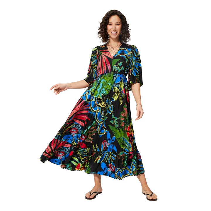 ROBE ÉTÉ LONGUE MANCHES 3/4 MBM0004I pour la vente par La Mano Boho