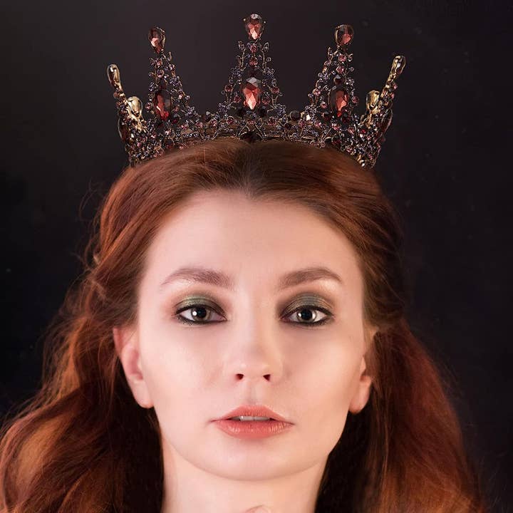 SWEETV - Wholesale Tiara - Women's - Queen Crown for Women Vintage Tiara Mulberry + Purple