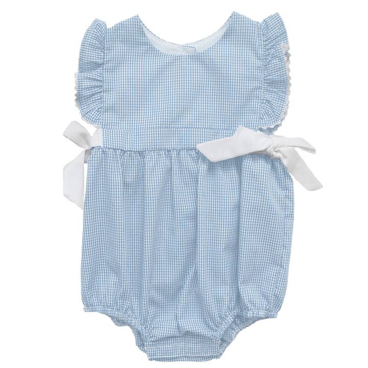 Girls Bubble with White Bows & Ruffle Sleeves for wholesale by Vive La Fete