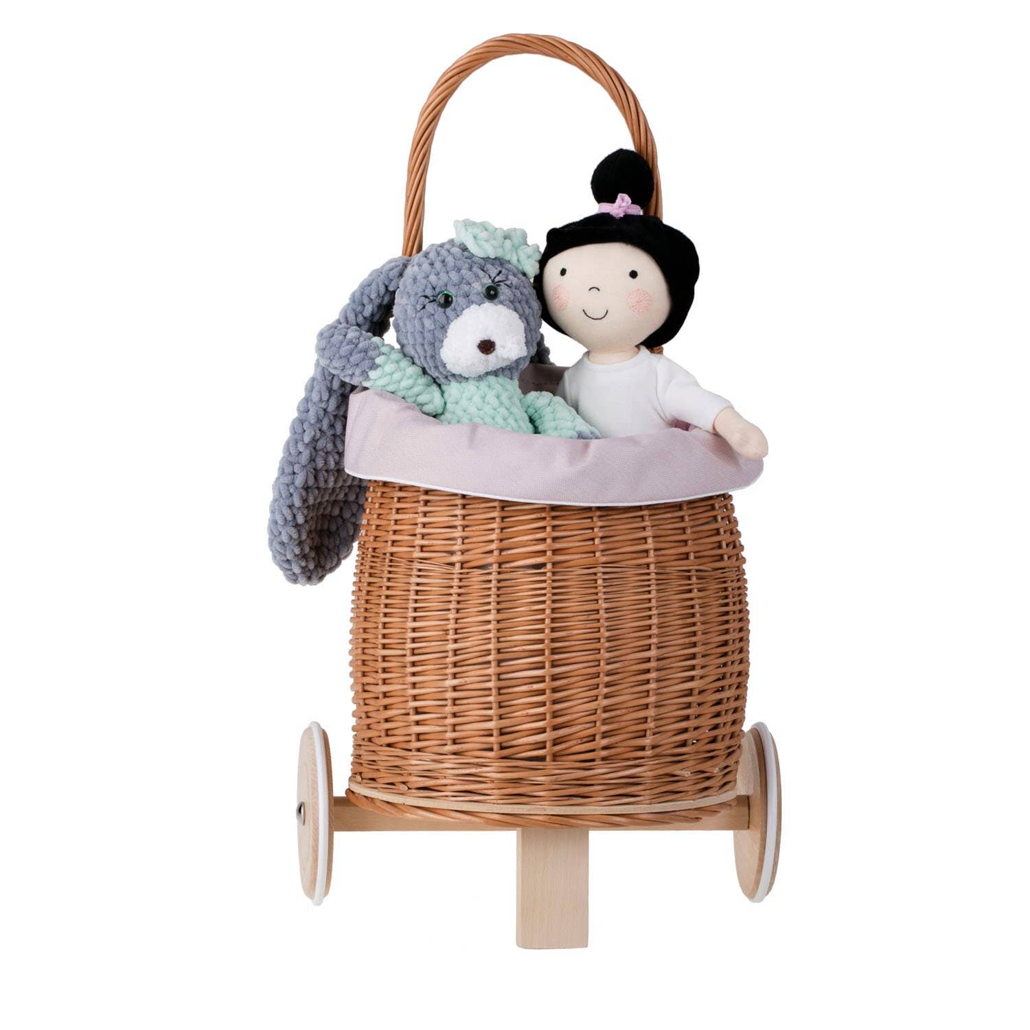 The Wicker Stories – wholesale Doll pram – Kids – Wicker Trailer Handcrafted Pram, Ecological2