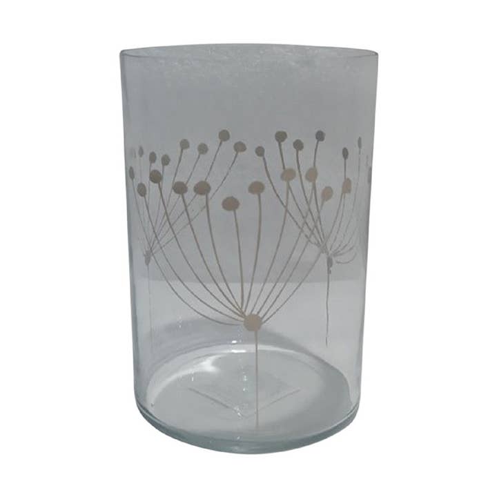 Cylindrical Glass Vase H 6.3" & Dia 4.3" for wholesale by BIDKhome