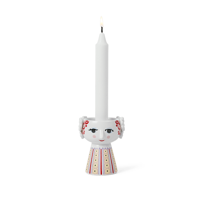 Danish Design Collective - Wholesale Candle Holder - Bjørn Wiinblad - Eva - 3.7" Ceramic 3D Candle Holder1