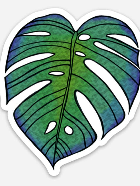Monstera Sticker for wholesale by Golden Grove Paper