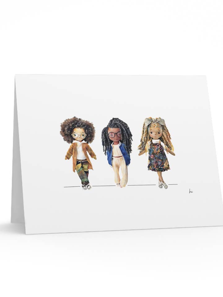 BHM Girls HarperIman All Occasion Greeting Card for wholesale by HarperIman and Co.