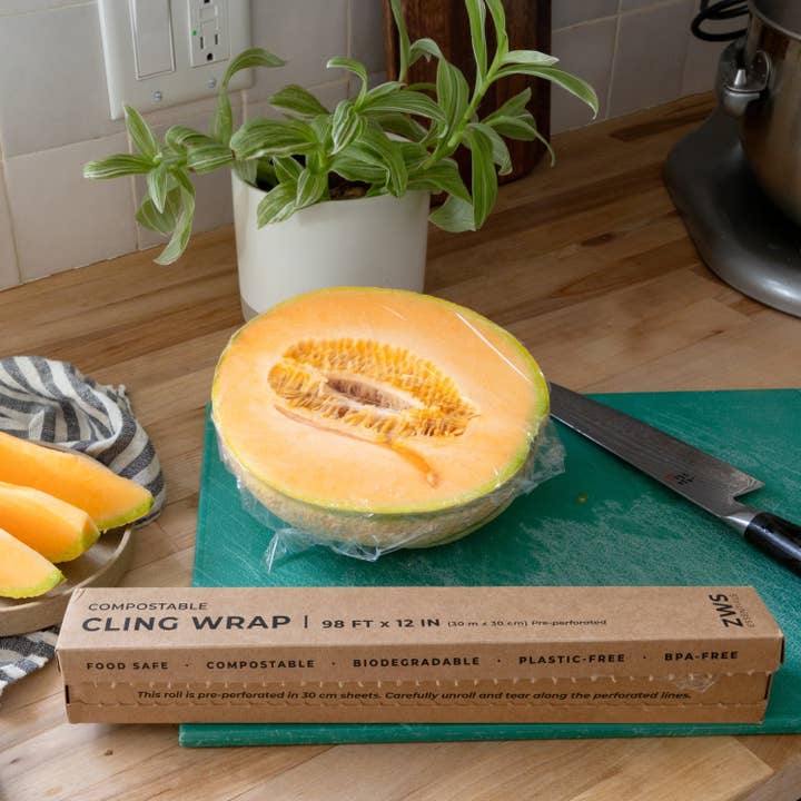 ZWS Essentials - Wholesale Food Storage Wrap/Bag - Compostable Cling Wrap1
