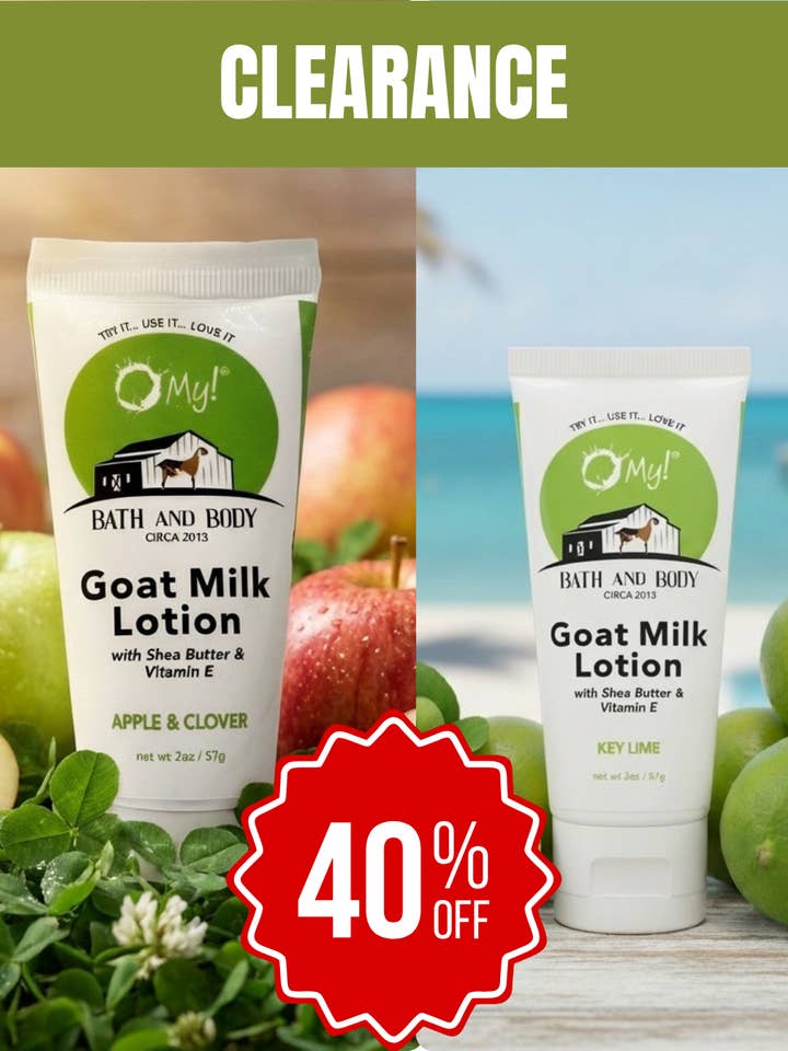 O My ! Lotion au lait de chèvre format voyage 2 oz | Fabriquée avec du lait de chèvre cru | Beurre de karité et vitamine E | Sans parabènes ni autres additifs | Fait à la main aux États-Unis pour la vente par O My! Bath and Body
