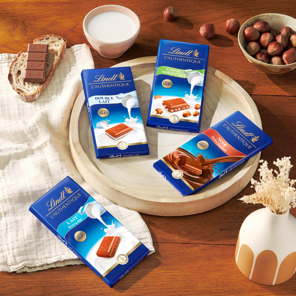 123bonbon – Großhandel Schokolade – LINDT AUTHENTIC BLACK EXTRA FONDANT-TABLETTE 100 G1