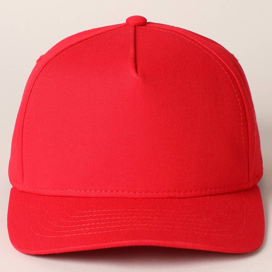 Fashion City - Wholesale Baseball Cap - Unisex - Solid Colored Cotton 5 Panel Baseball Cap31