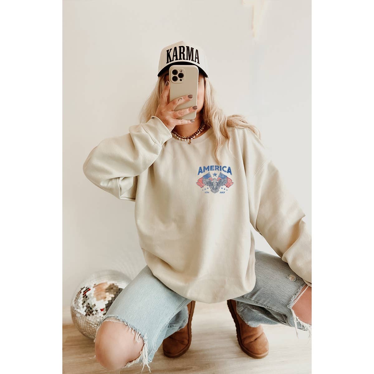 Illustrated Society - Vente Sweat-shirt à imprimés – femme - SWEAT-SHIRTS GRAPHIQUES VINTAGE AMÉRICAINS3