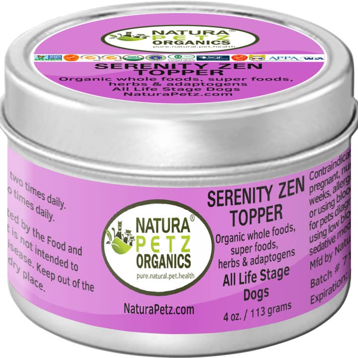 Garniture de repas Serenity Zen pour chiens et chats* - Serenity Zen A pour la vente par Natura Petz Organics