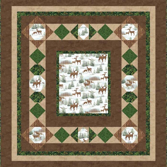 Walk Through the Snowy Woods Quilt Pattern BS2-327w - Wholesale Product for wholesale by QuiltWoman