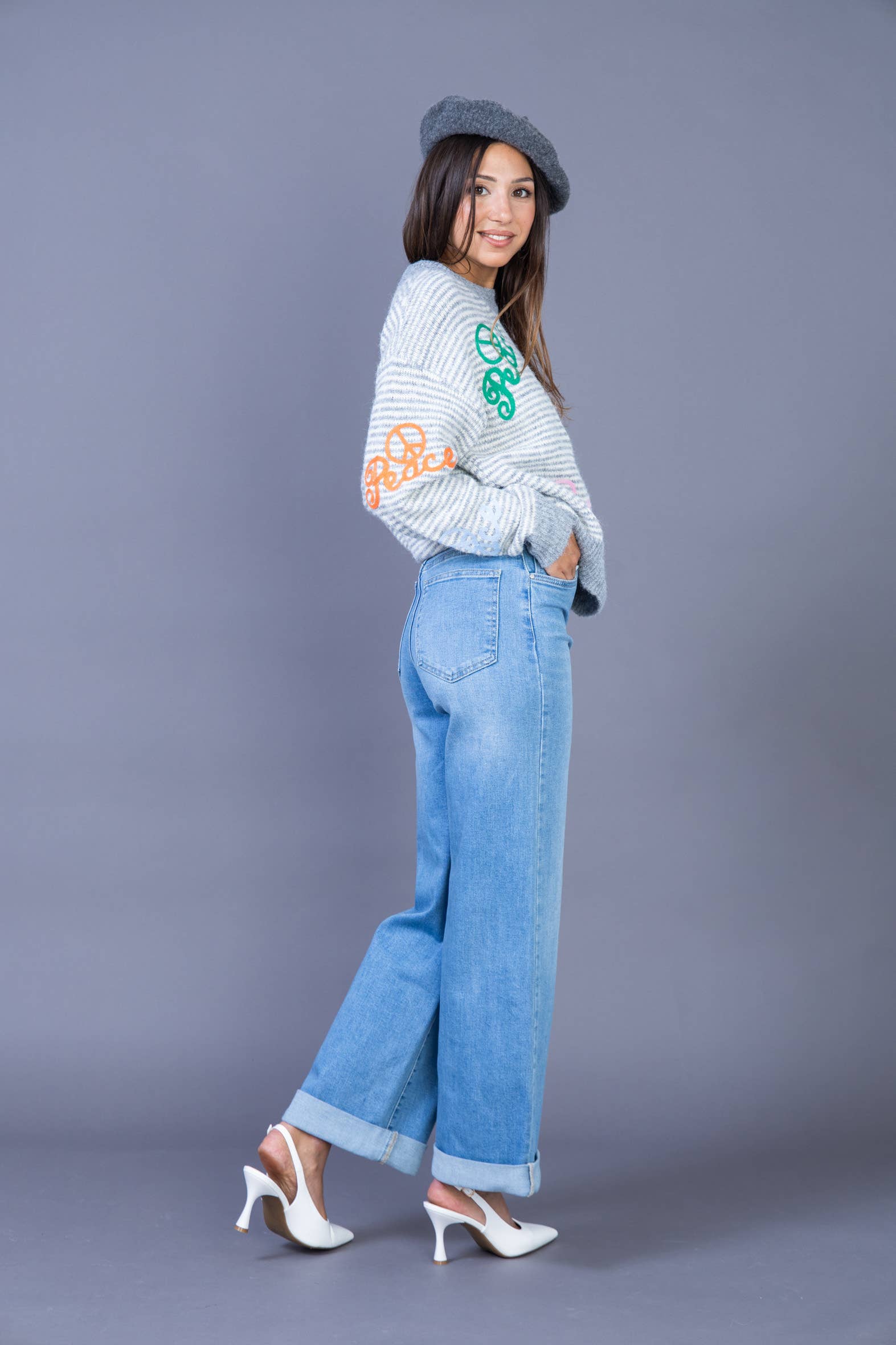 ANA & LUCY - Wholesale Jeans - Women's - Women's straight relaxed jeans "Émilie" - ANA & LUCY10
