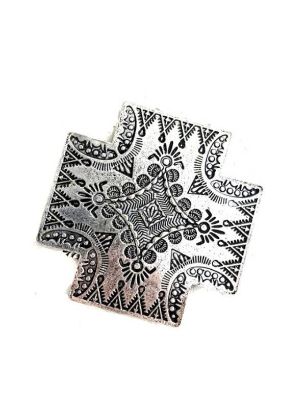 WESTERN CROSS BELT BUCKLE for wholesale by Snowing West