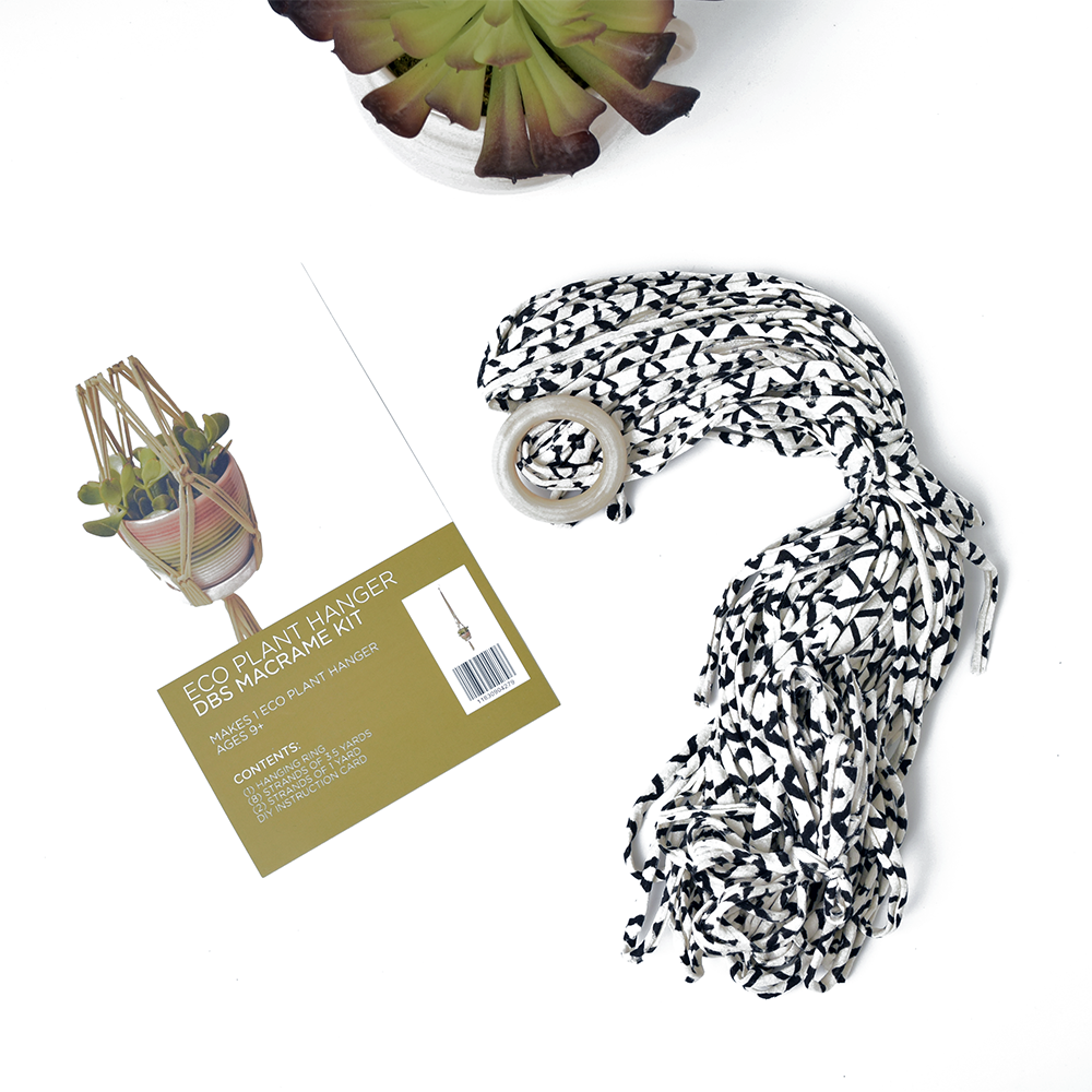 Shreds + rerope - Wholesale DIY Craft Kit - Eco DIY Macrame Plant Hanger Kit34