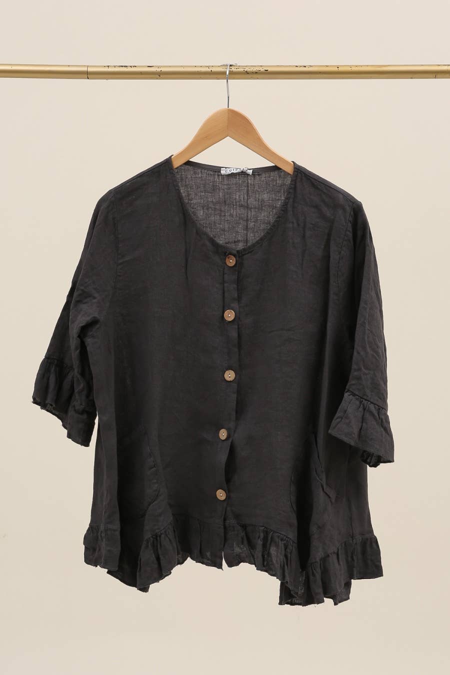 la maison des fibres naturelles - Wholesale Varsity/Baseball Jacket - Women's - Buttoned jacket 100% linen 163423