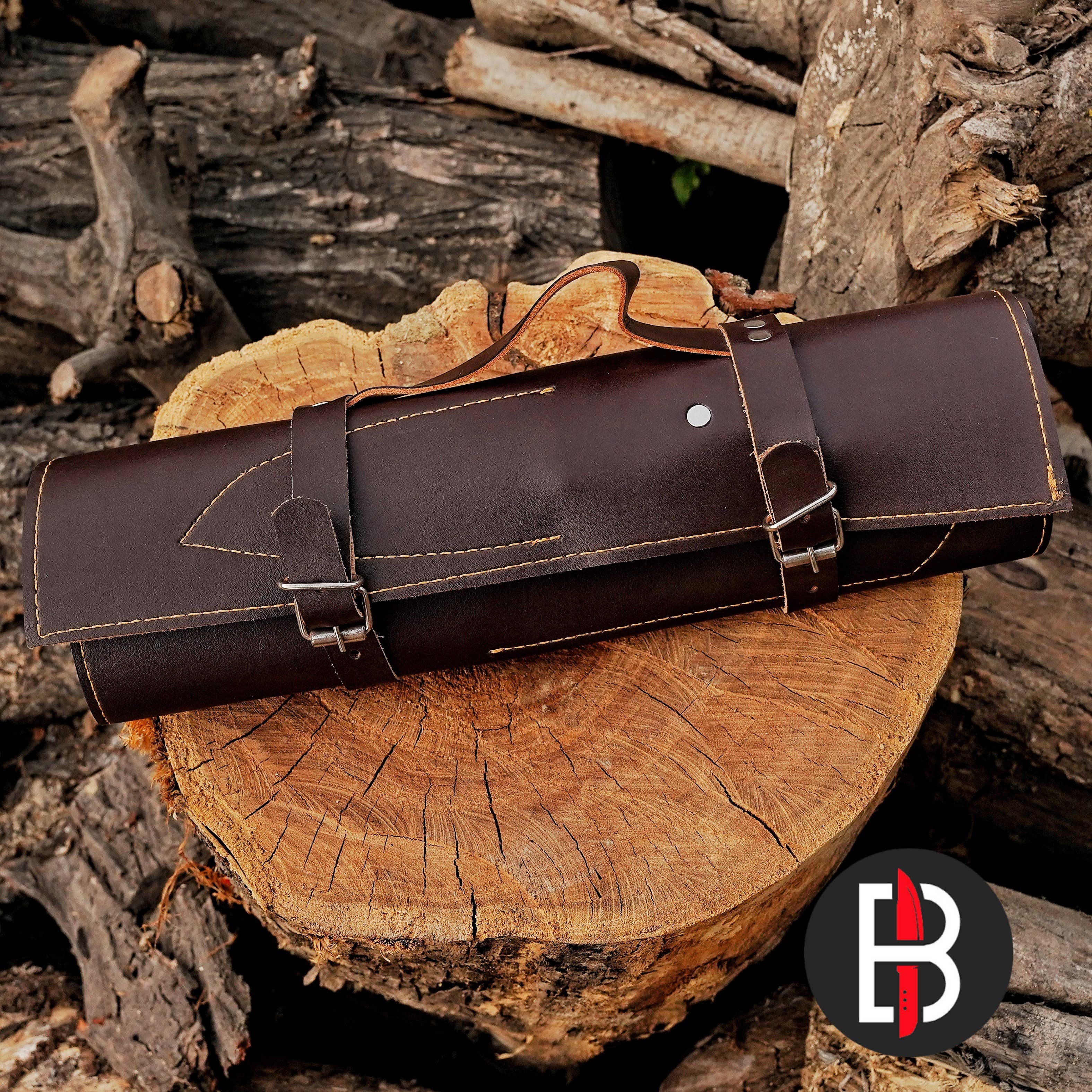 Bravohandicrafts - Wholesale Knife set - Damascus Steel Chef Set Hand Forged BBQ 5 Pcs Kitchen Knives6