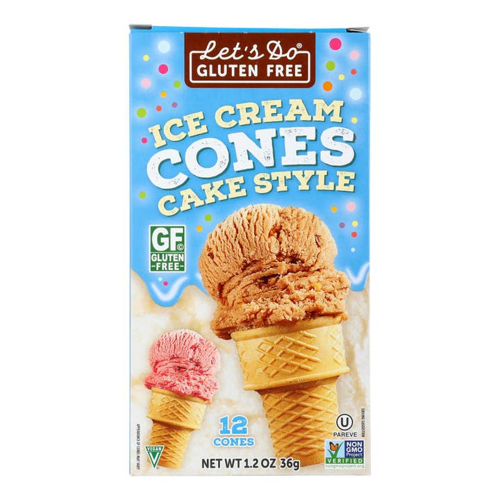 Everyday Supply Co - Wholesale Cake - Let's Do Ice Cream Cones - Simple - Case Of 12 - 1.2 Oz.