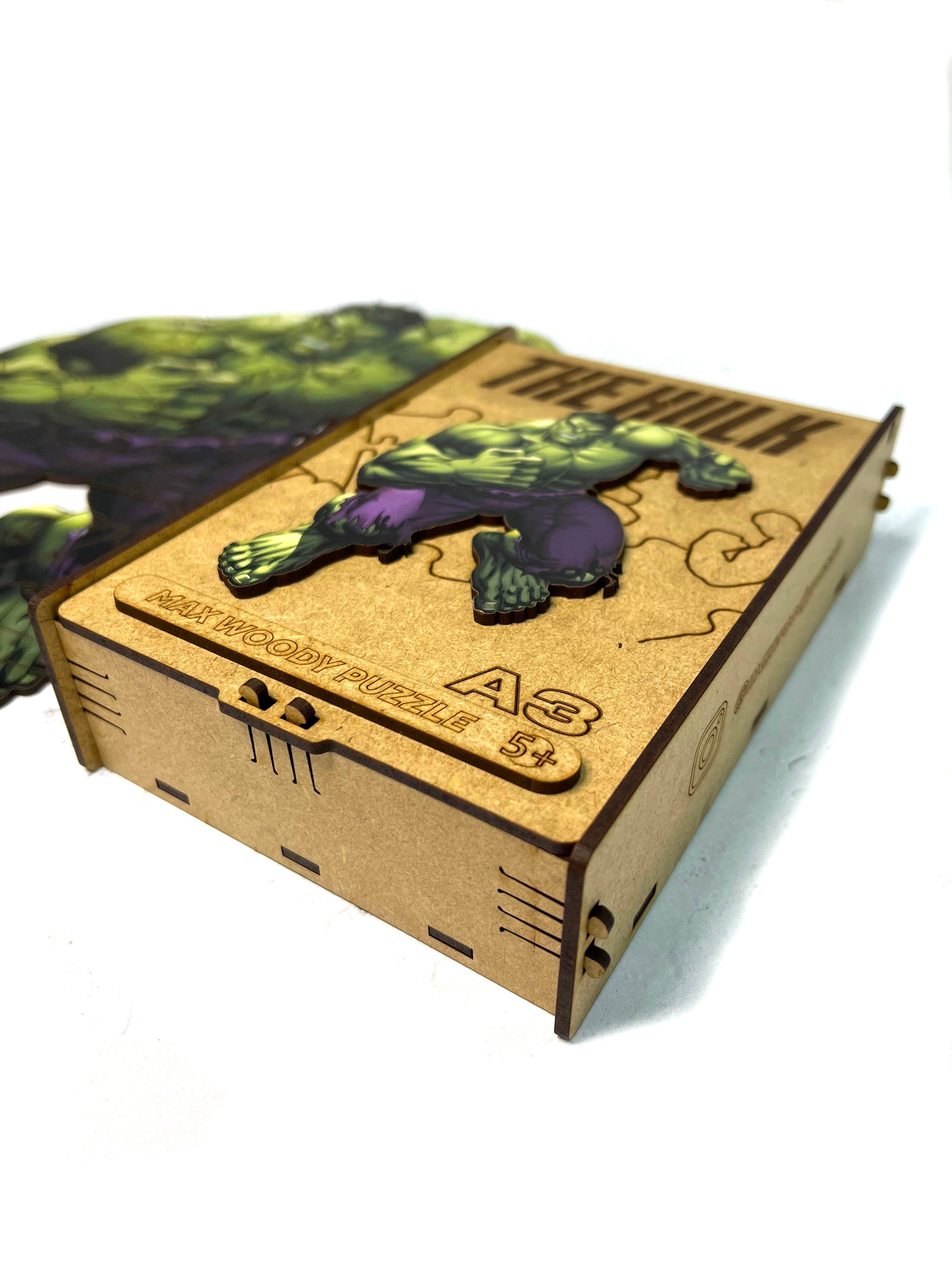 Max Woody™ - Wholesale Puzzle - Kids - Wood Jigsaw Puzzle Unique Shape The Hulk L Size 200 pcs7