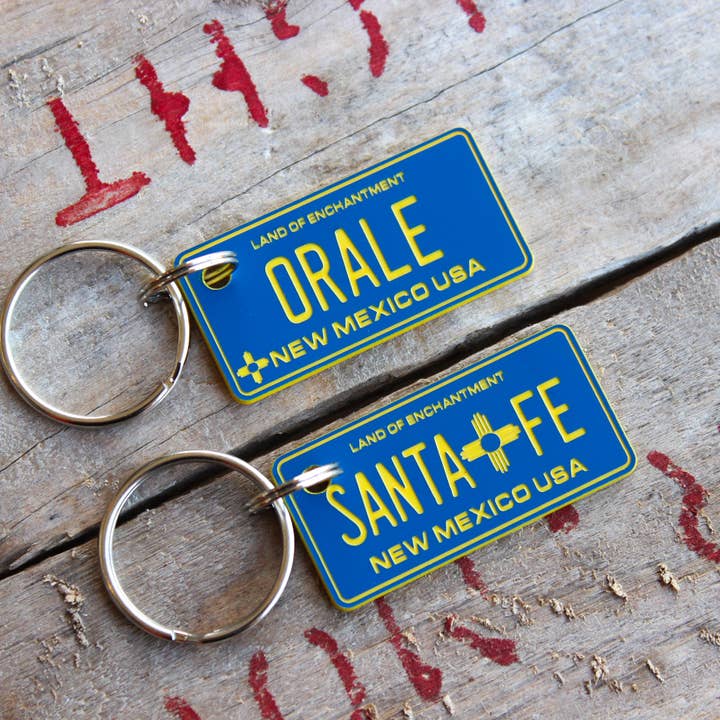 Customizable Engraved Plastic Keychain - New Mexico for wholesale by The Laundry Room Shop
