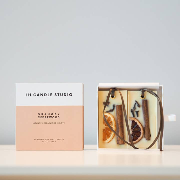 LH CANDLE STUDIO - Wholesale Air Freshener - Closet wax bar freshener - Orange cedarwood1