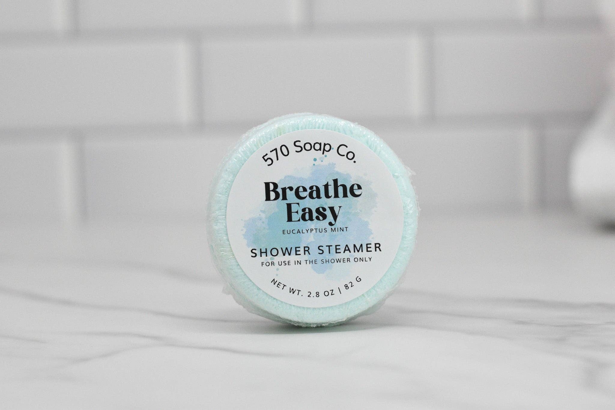 570 Soap Company - Wholesale Shower Steamer/Bomb - Breathe Easy Shower Steamer - Eucalyptus Mint1