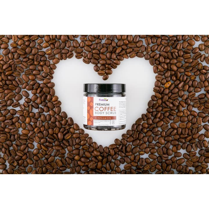 Fivesso - Organic Coffee Skincare - Wholesale Body Scrub/Exfoliant - Fivesso Cinnamon Coffee Body Scrub5