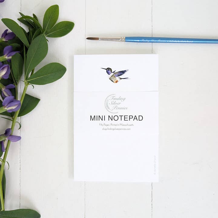 Hummingbird Mini Notepad for wholesale by Finding Silver Pennies