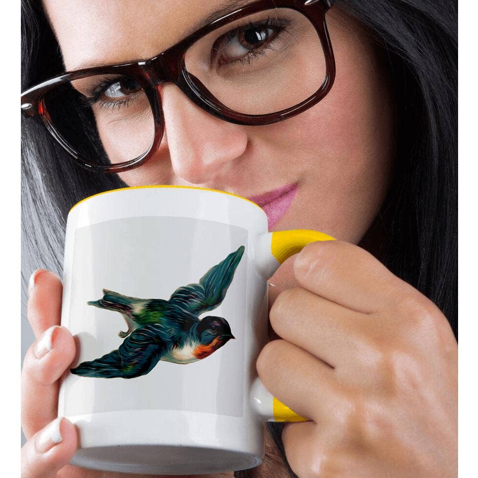 3dRose - Wholesale Coffee Mug - 3dRose,  Vintage Barn Swallow Bird Illustration, Mug1