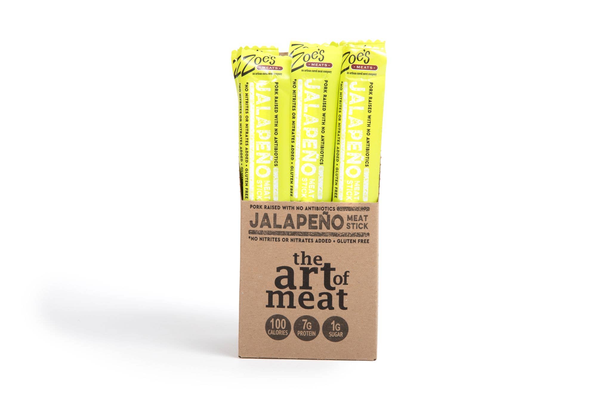 Zoe's Meats - Wholesale Jerky - Zoe's Meats Jalapeno Meat Sticks, 1oz0