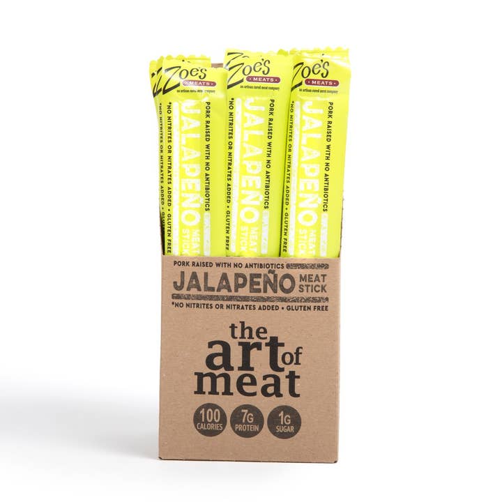 Zoe's Meats - Wholesale Jerky - Zoe's Meats Jalapeno Meat Sticks, 1oz0