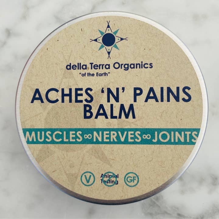 Aches 'n' Pains Balm for wholesale by della Terra Organics