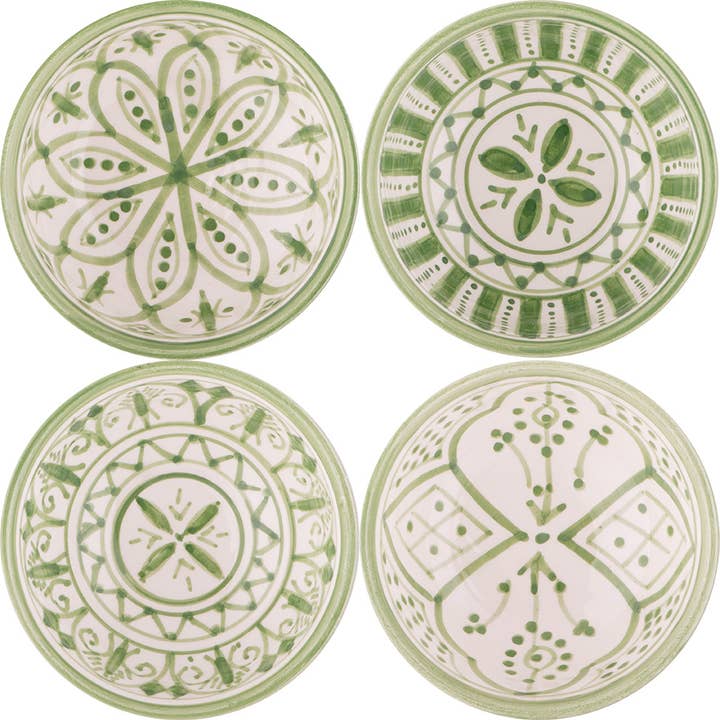 atelierBOEMIA - Wholesale Decorative Plate/Dish/Bowl - Safi Ceramic Tapas Bowls - Set of 4 Patterns2