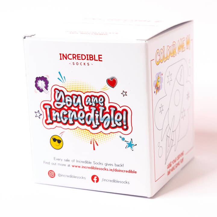 Caixa de presente para crianças por atacado de Incredible Socks