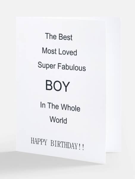 Boys Birthday Card (Interactive Kids Breathing Technique) for wholesale by The Breath Spa