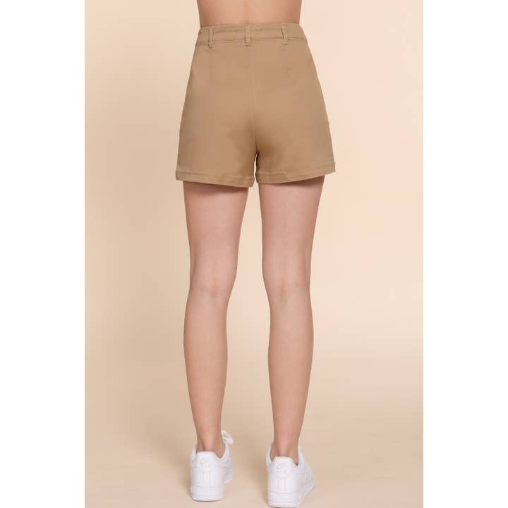 Apolline - Wholesale Shorts - Women's - HIGH WAIST SIDE POCKET STRETCH SHORTS11