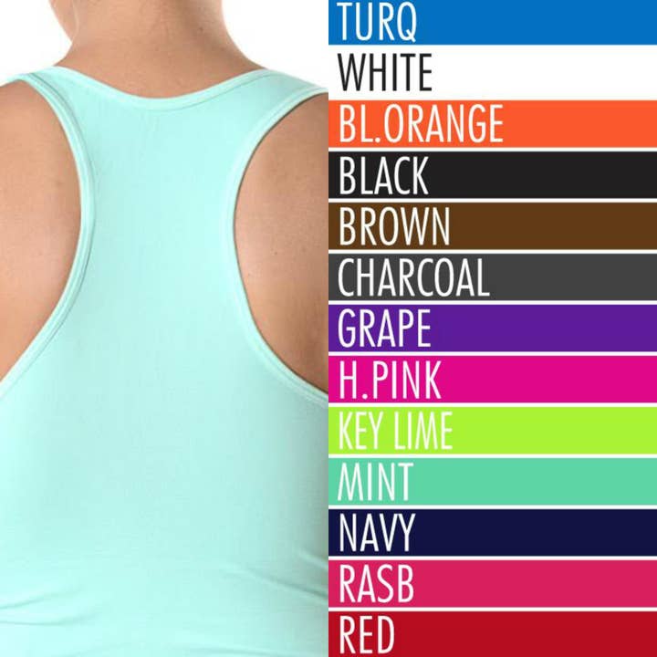Truly Contagious - Wholesale Tank Top - Women's - Mid-Length Racerback Tank ( TT700 )12