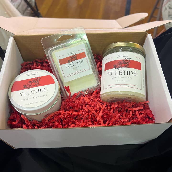 Poppy & Ember - Wholesale Jar/Filled Candle - Yuletide Candle | Winter Holidays Aromatherapy Candle1