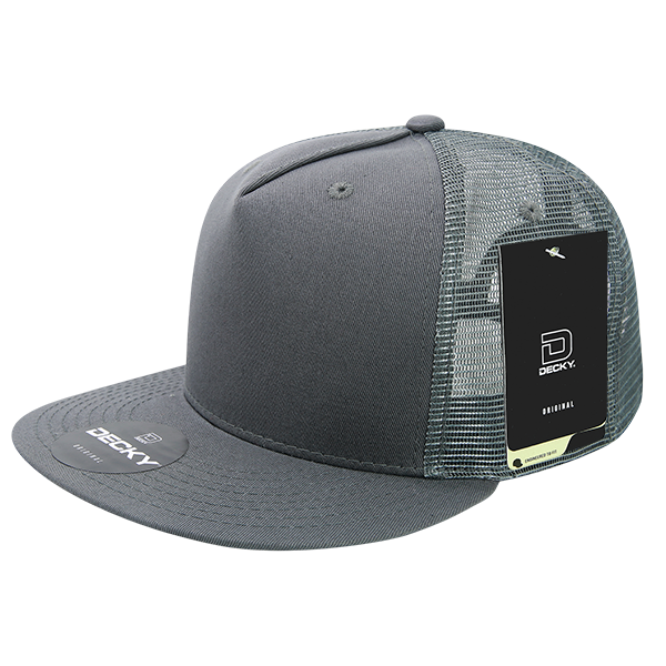 The Park Wholesale - Wholesale Truckerpet - Uniseks - Decky 1040 - Blanco Trucker Snapback-hoeden met 5 panelen - 104053