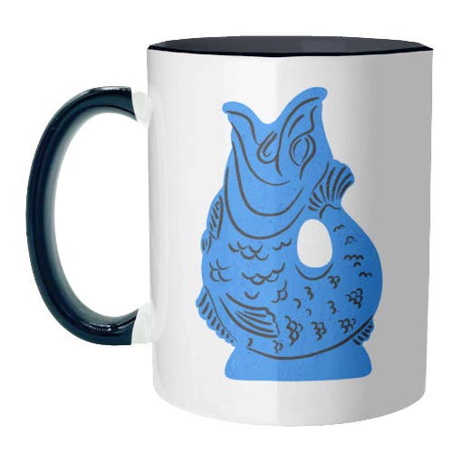 ART WOW - Wholesale Coffee mug - Mugs 'Blue Glug Jug Illustration'6