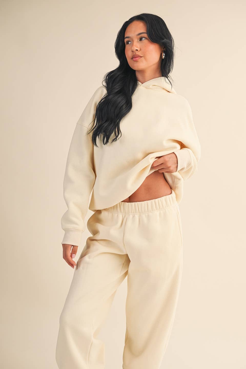 KIMBERLY C – Engroshandel Hoodie – Kvinder – Cozy Fleece oversize pullover hættetrøje40