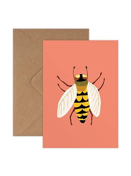 Bee Mini Card for wholesale by Brie Harrison Ltd
