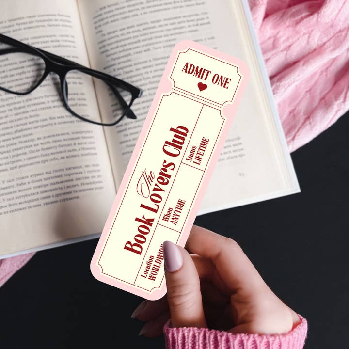 Book Lovers Club Bookmark for wholesale by Luna Beam Creations