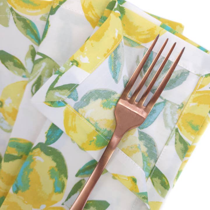 90 West Linen Co. - Wholesale Dinner & Cloth Napkin - Lemon Grove Cloth Napkins, Set of 410