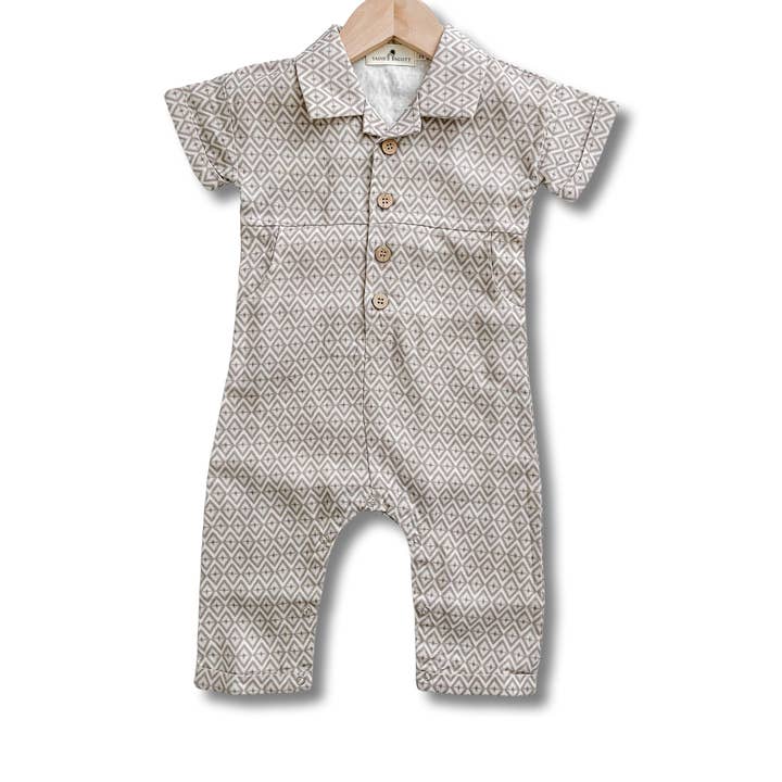 Scotty Jumpsuit | Diamond Boho | Leinen für den Großhandel von Sadie Scott