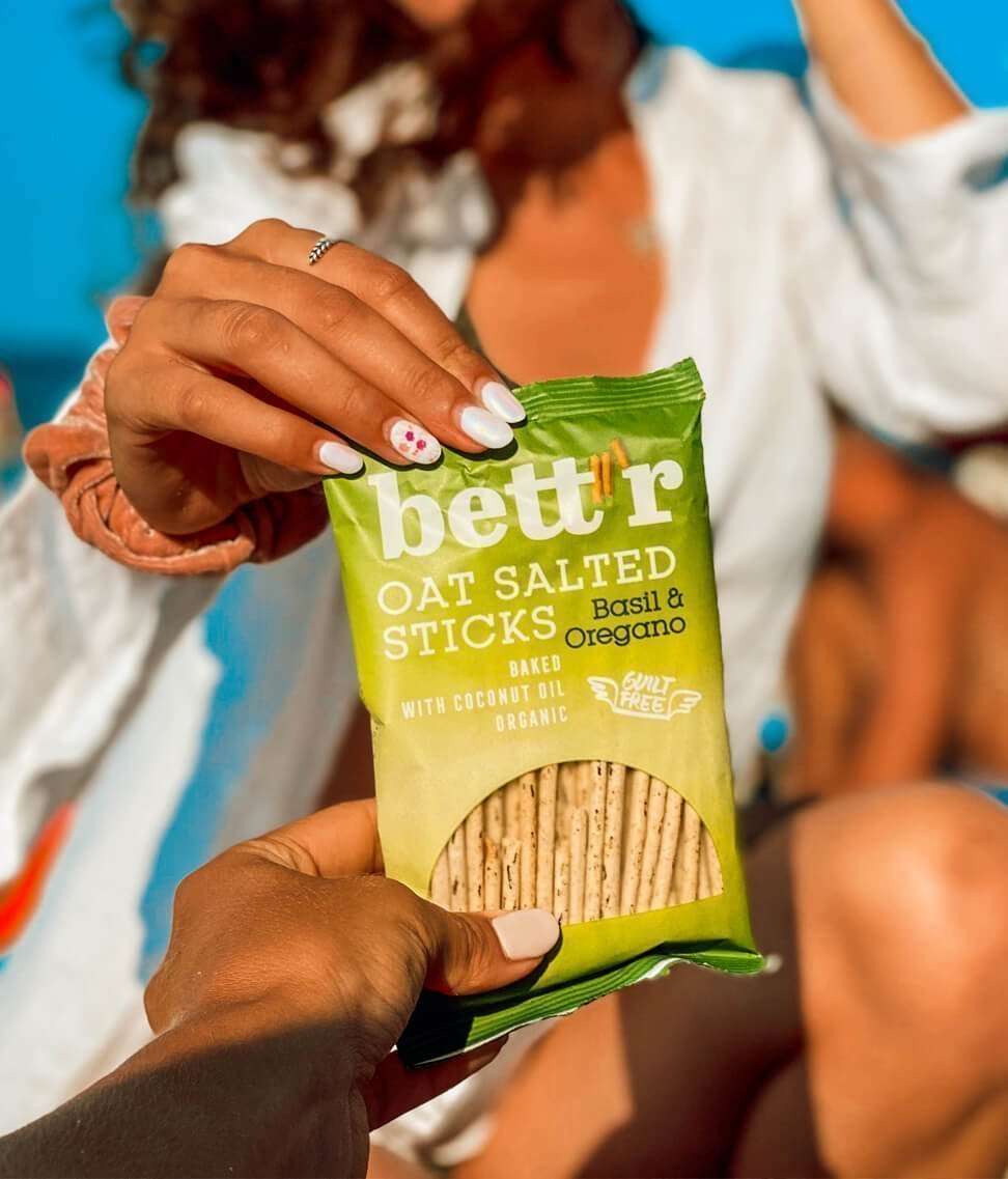 Smart Organic - Wholesale Crackers - Oat Salted Sticks Basil & Oregano, Bio, Bett'r, 50g4