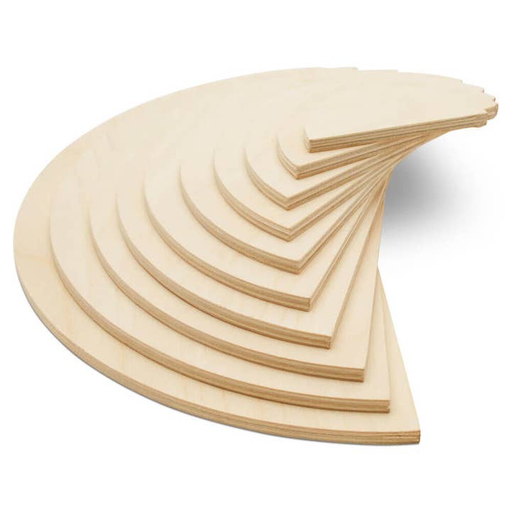 Woodpeckers Crafts - Wholesale Cutouts - Wood Half-Circle Cutout Stacking Set